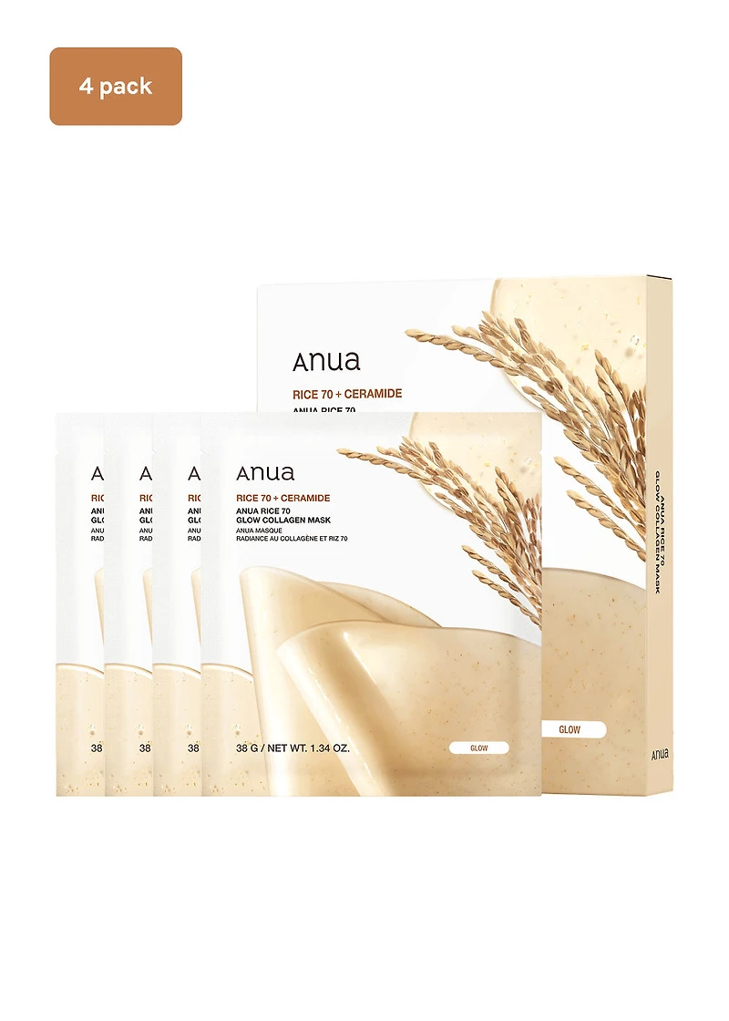 Anua Rice 70 Glow Collagen Mask