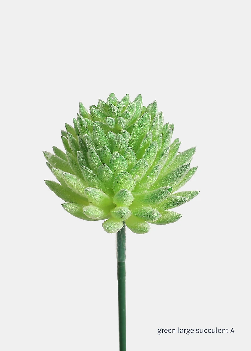 Official Key Items Artificial Succulents - Green Large Succulent A