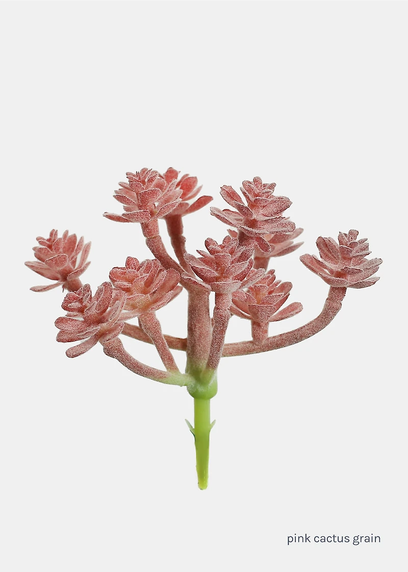 Official Key Items Artificial Succulents - Pink Cactus Grain