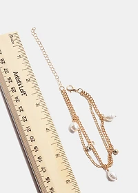 Layered Bracelet with Pearls