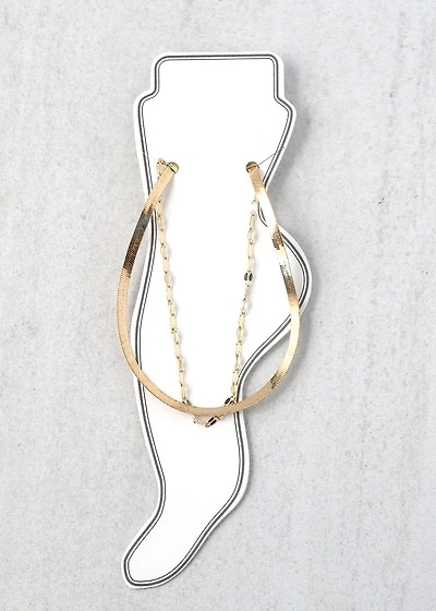 Double Layered Anklet