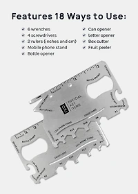 Official Key Items: 18 Multi-Tool Pocket Card