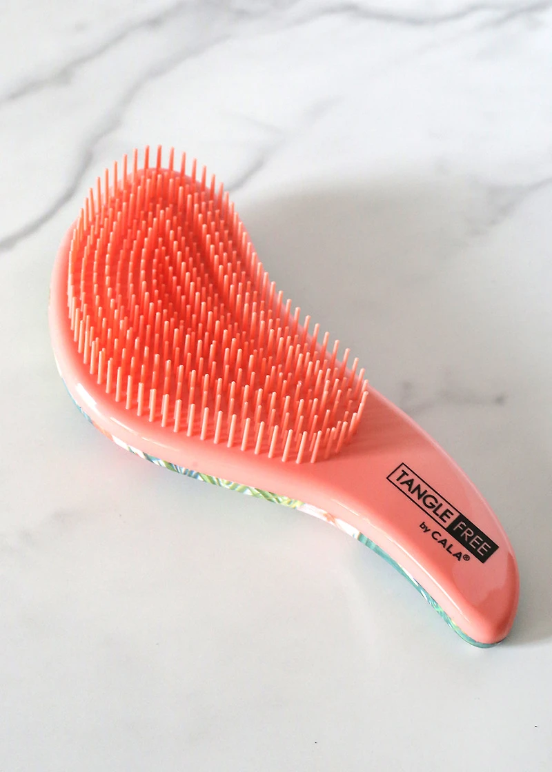 Tangle-Free Hair Brush - Tropical Palm