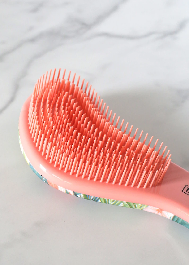 Tangle-Free Hair Brush - Tropical Palm