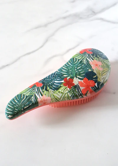 Tangle-Free Hair Brush - Tropical Palm