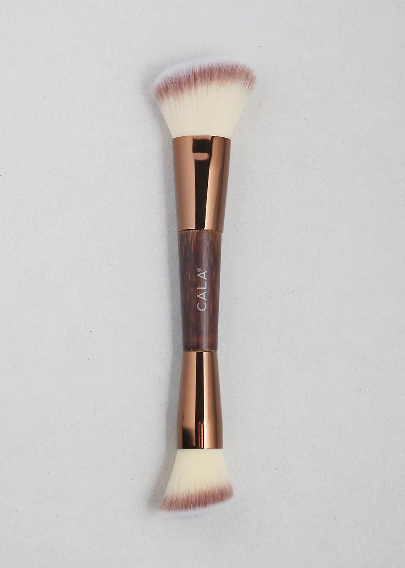 Nature Girl Bamboo Double Ended Contour & Bronzer Brush