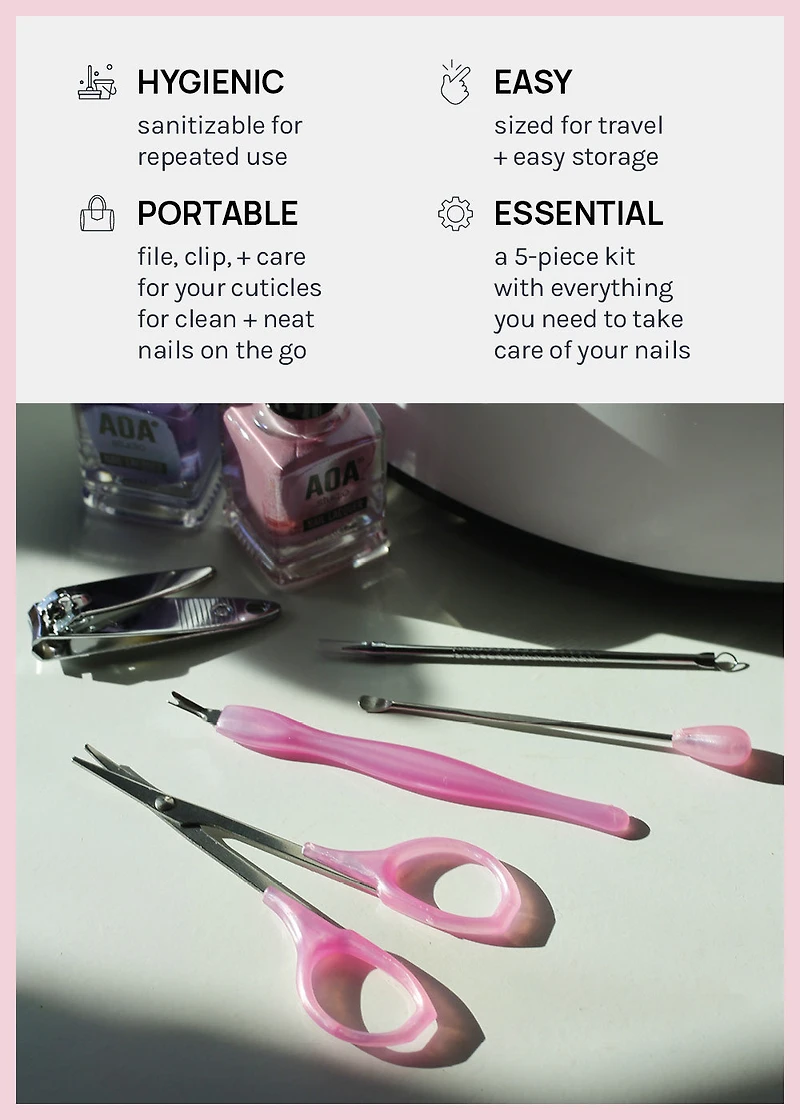 AOA 5 Piece Beauty Details Set with Ear Scoop