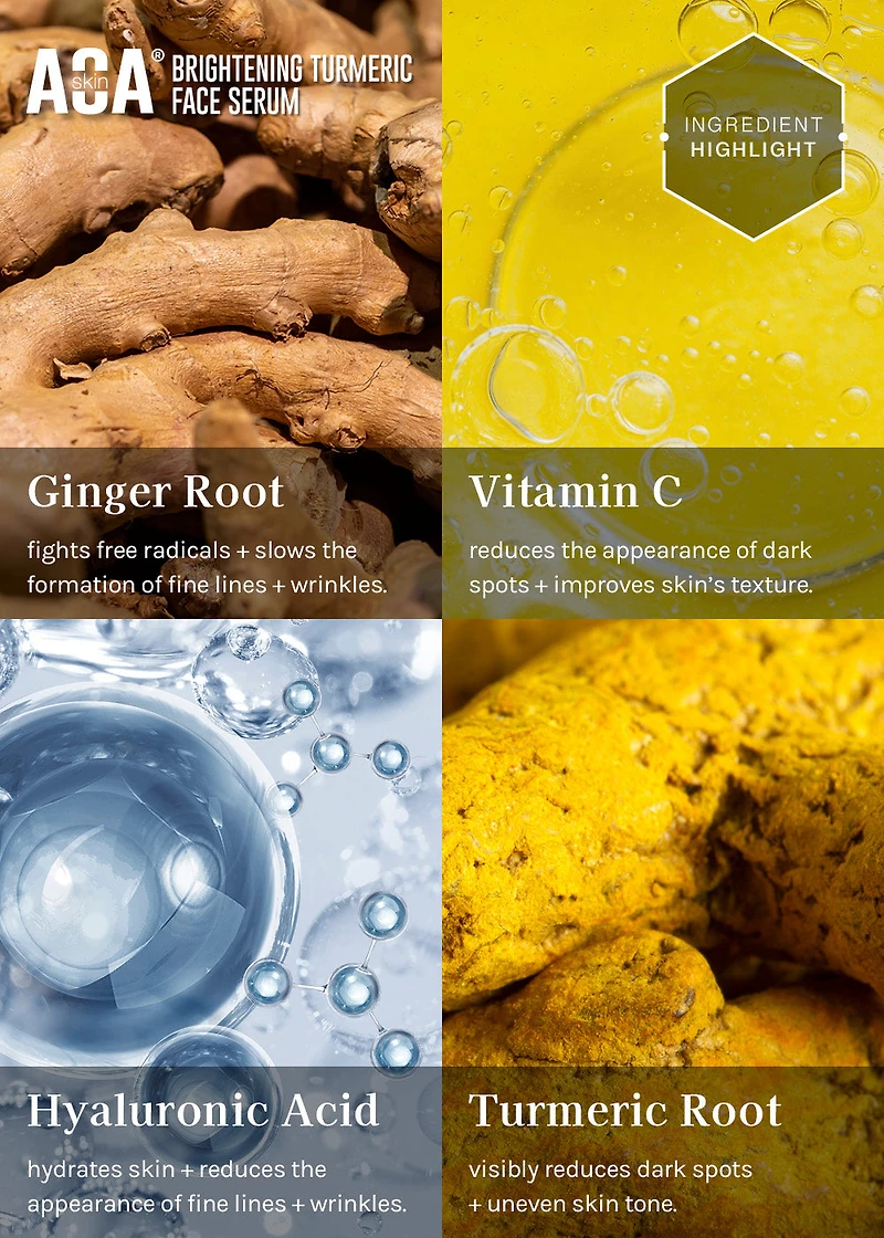 AOA Skin Brightening Turmeric Face Serum