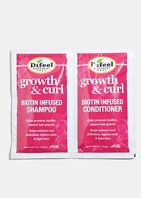 Difeel Growth & Curl Shampoo & Conditioner Packet