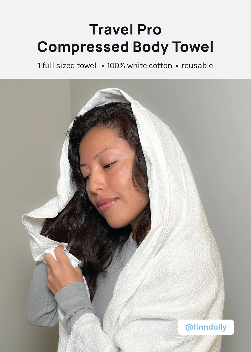 AOA Skin Compressed Full-Sized Bath Towel