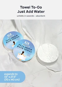 AOA Skin Compressed Full-Sized Bath Towel