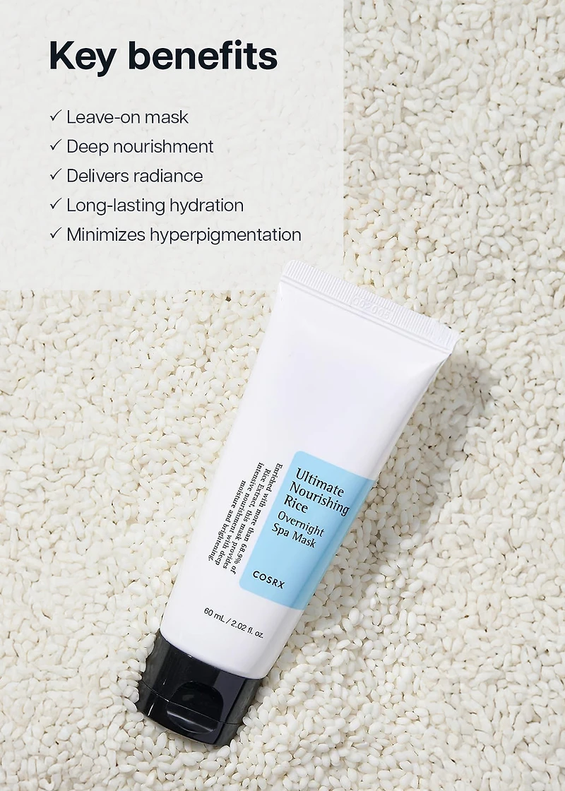 COSRX Ultimate Nourishing Rice Overnight Spa Mask 60ml
