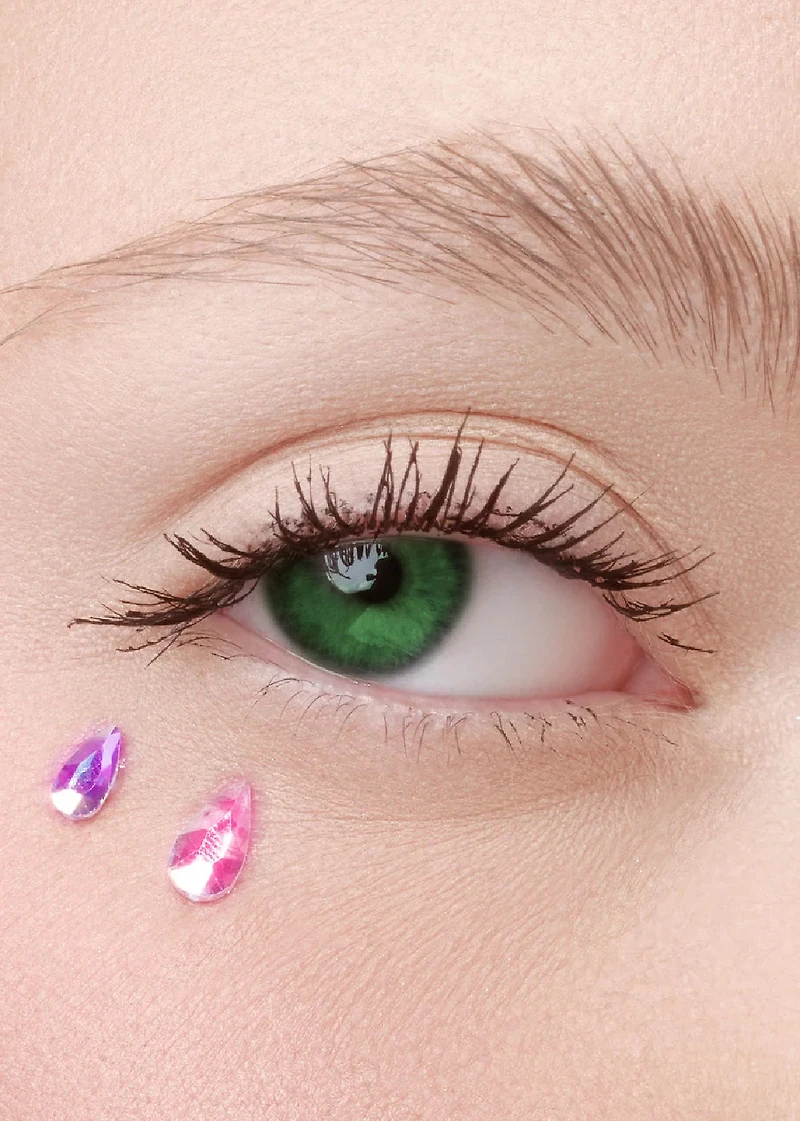 Teardrop Face Gem Stickers