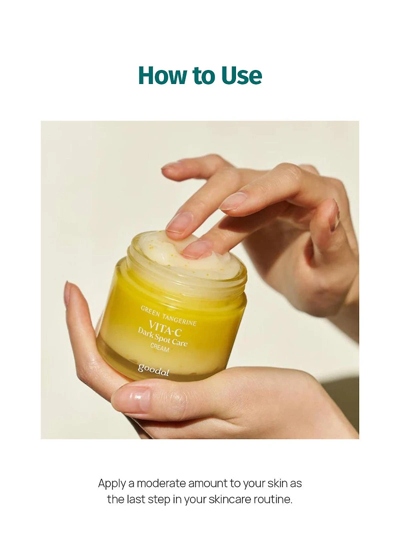 goodal Green Tangerine Vita C Dark Spot Care Cream 50ml