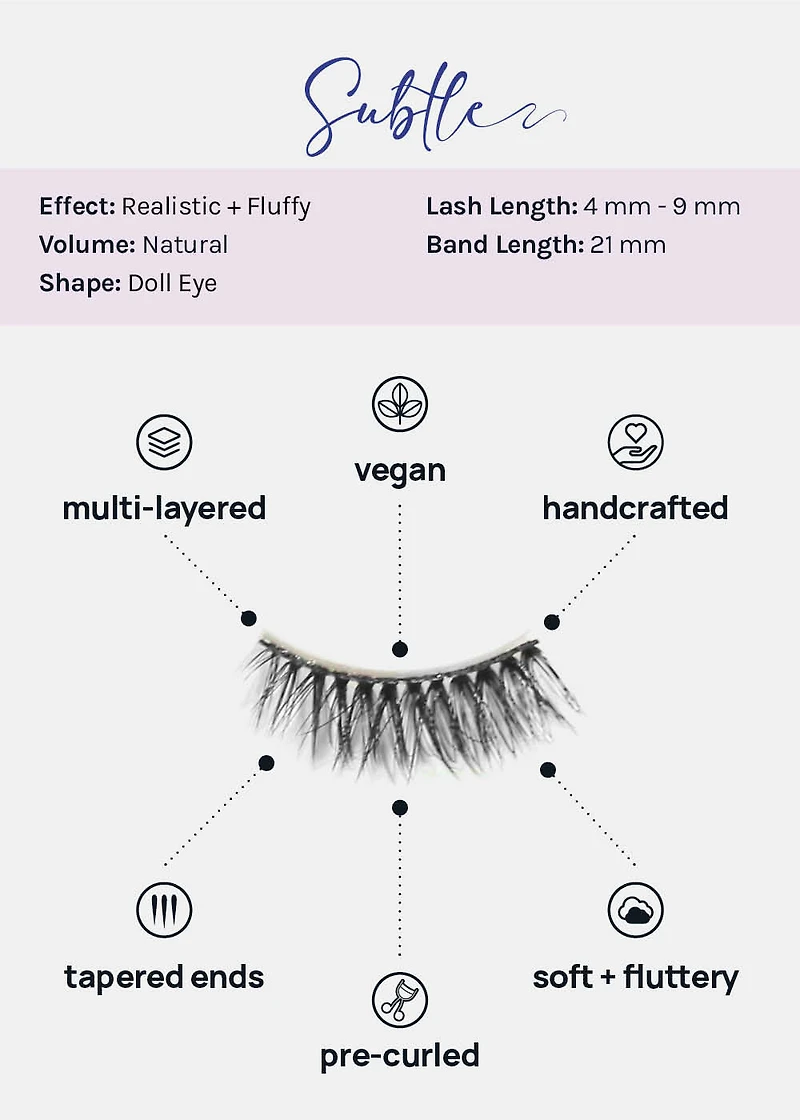 Demi-Dream Half Lashes – Subtle