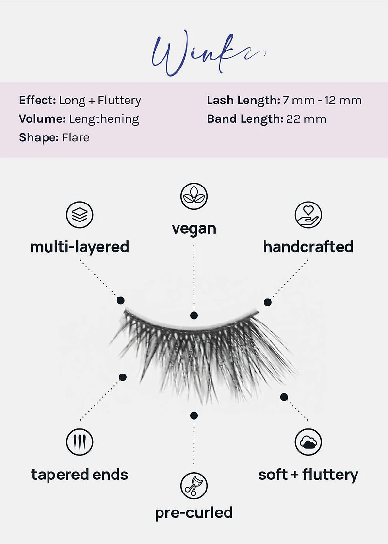 Demi-Dream Half Lashes – Wink