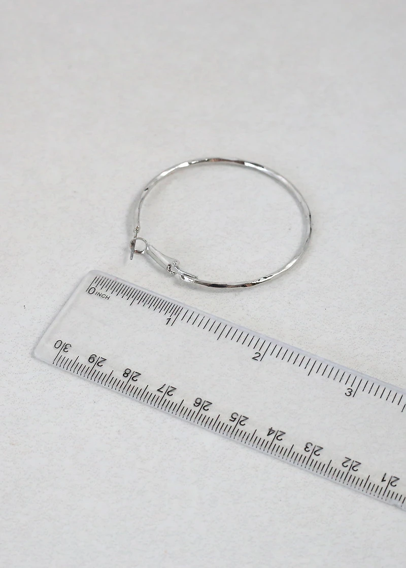 Silver Hoop Earrings