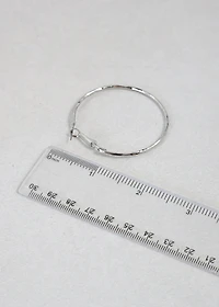 Silver Hoop Earrings