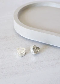 Sterling Heart Earrings