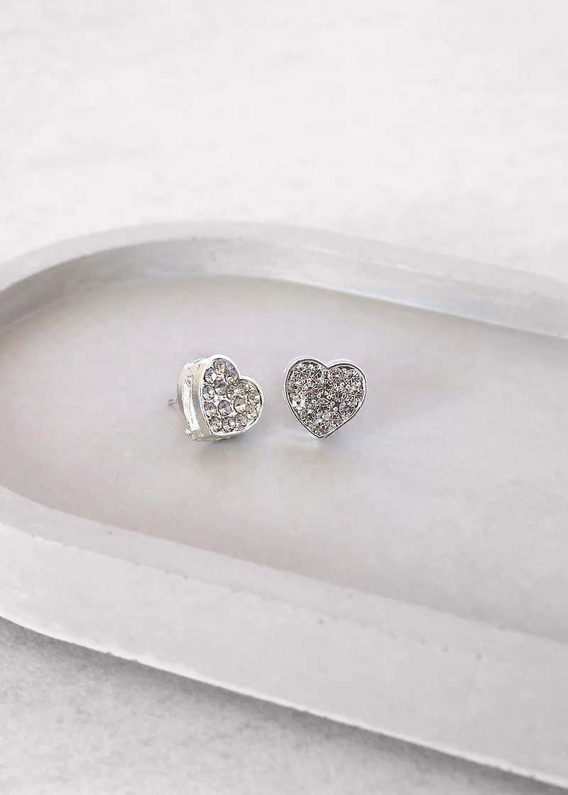 Sterling Heart Earrings