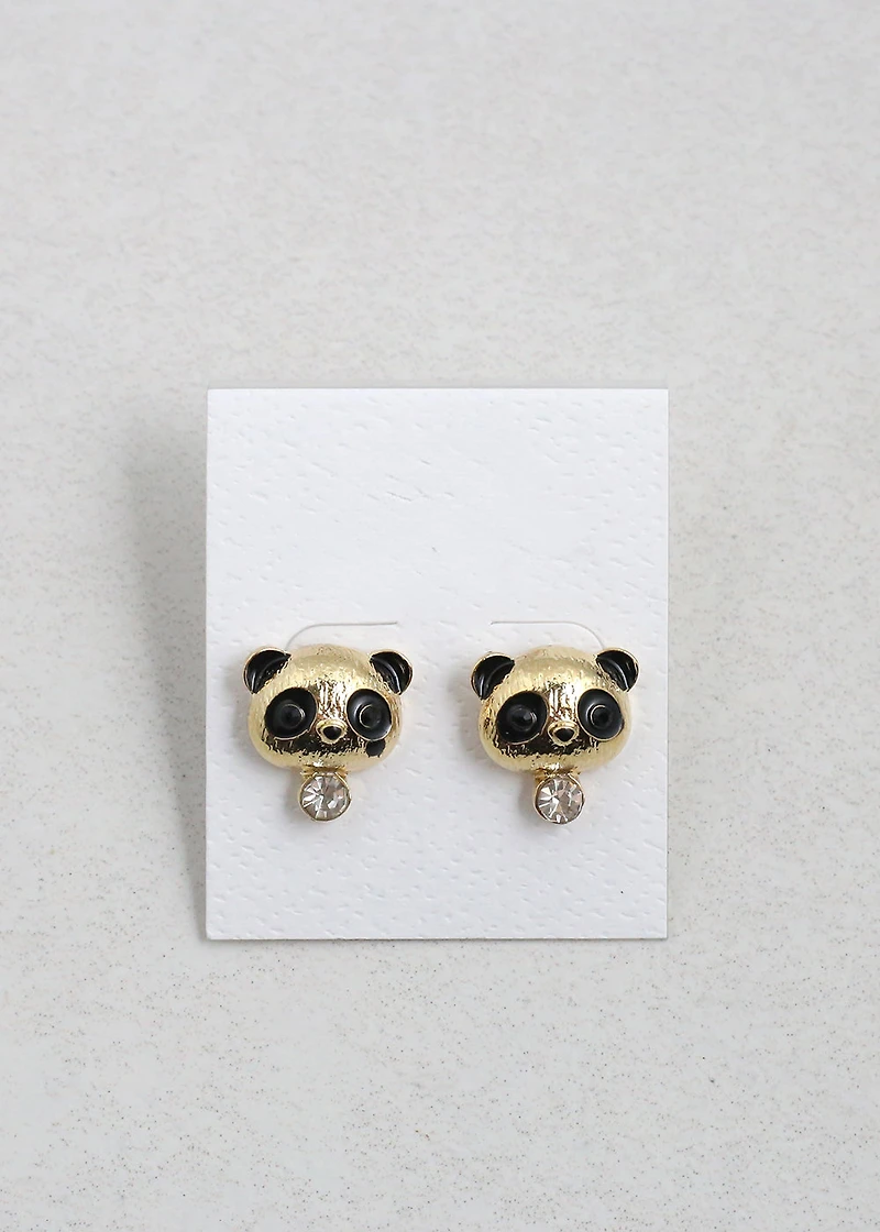 Cute Panda Earring Studs