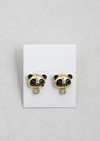 Cute Panda Earring Studs