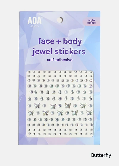 AOA Face + Body Jewel Stickers