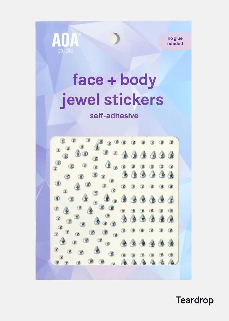 AOA Face + Body Jewel Stickers