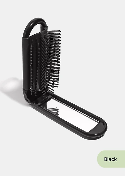 AOA Foldable Travel Hairbrush + Mirror