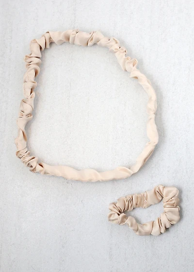 Satin Hairband & Scrunchie