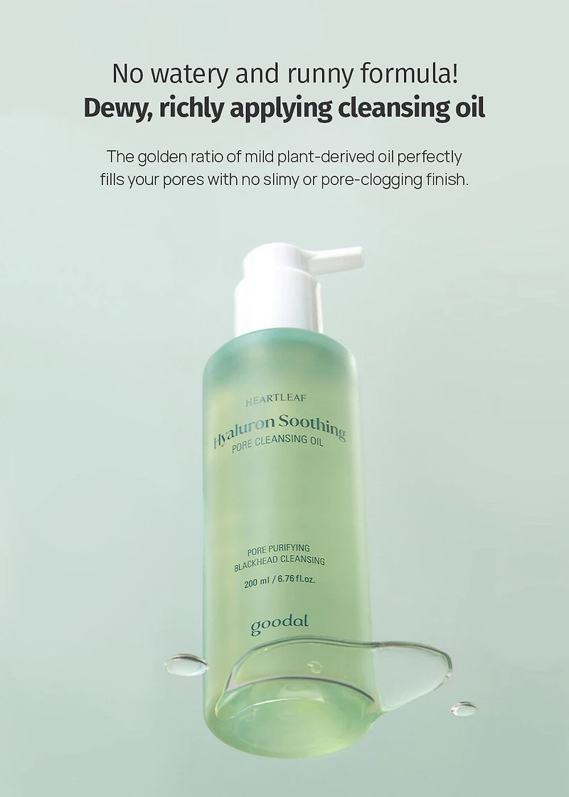 goodal Heartleaf Hyaluron Soothing Pore Cleansing Oil 200ml