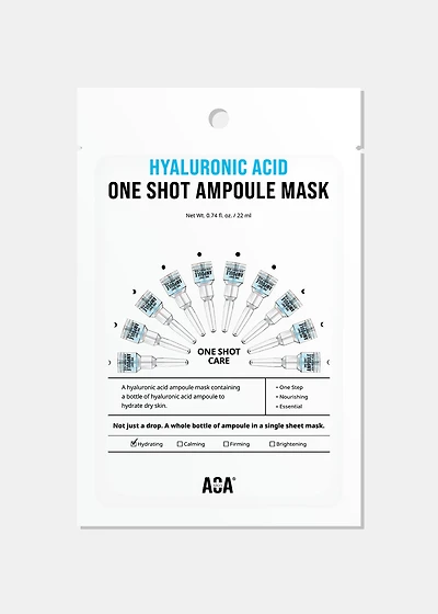 AOA Skin Hyaluronic Acid One Shot Ampoule Mask