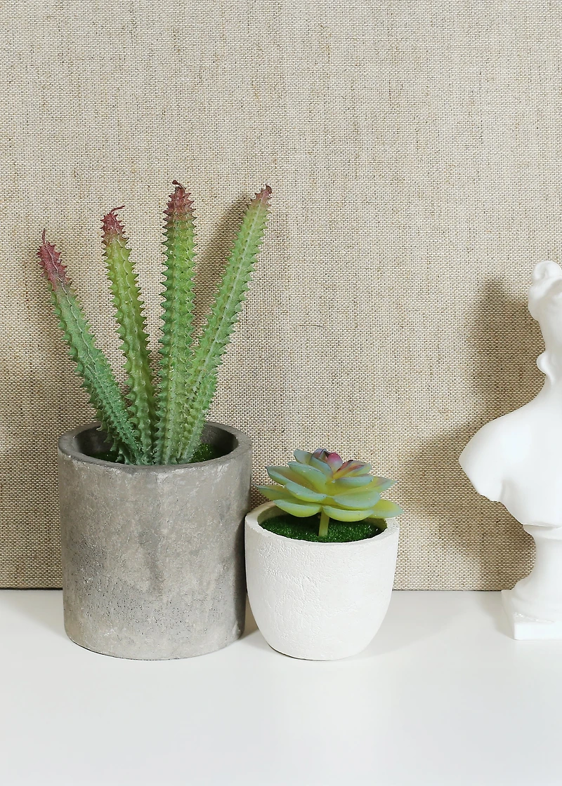 Official Key Items Artificial Succulents - Grey Cereus