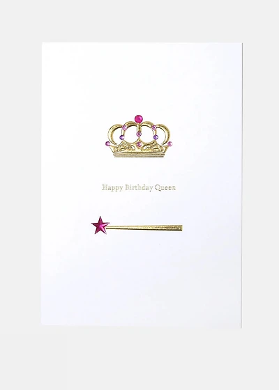 Happy Birthday Queen Greeting Card
