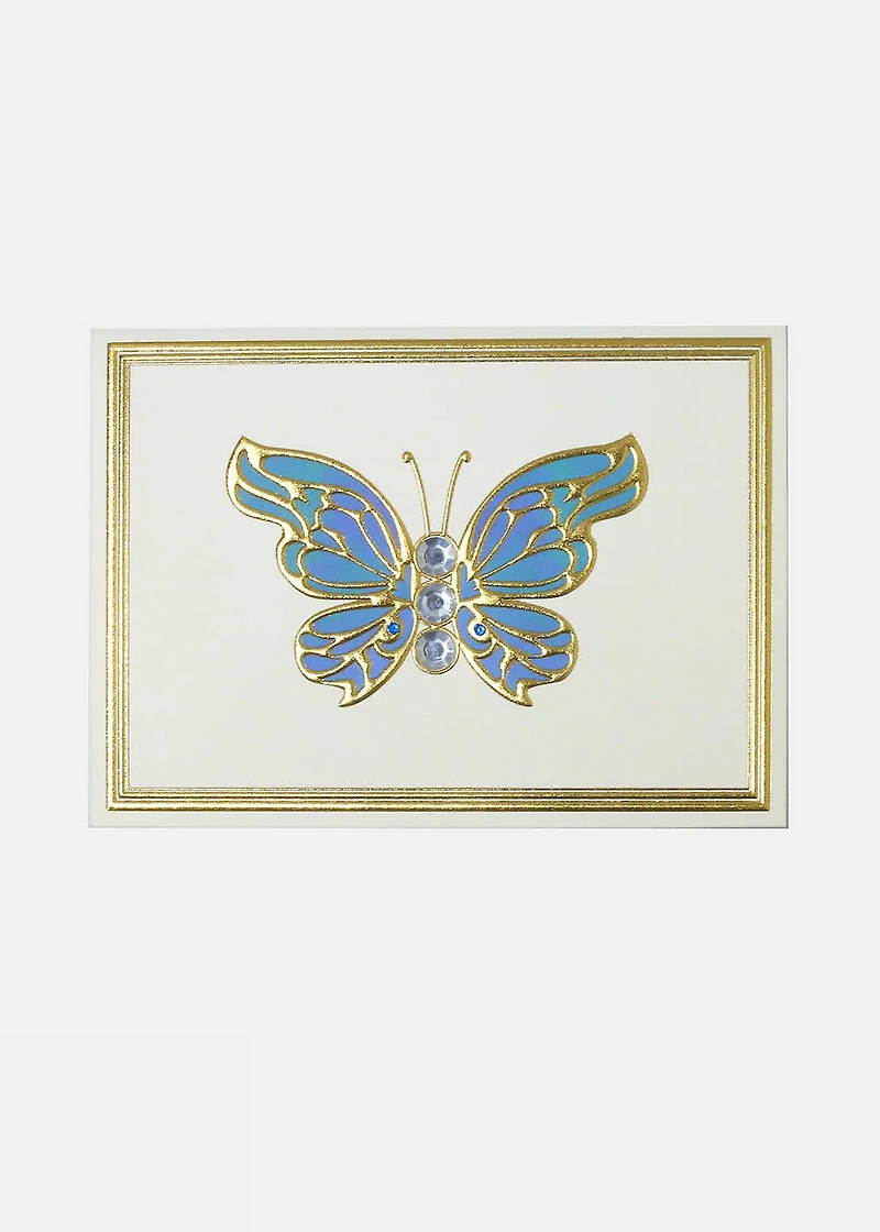 Golden Butterfly Greeting Card