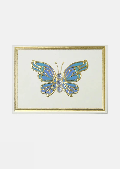 Golden Butterfly Greeting Card