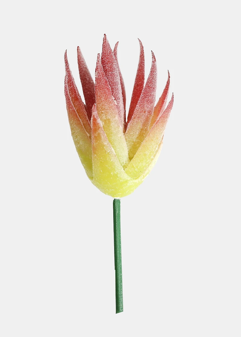 Official Key Items Artificial Succulents - Pink Flocking African Aloe