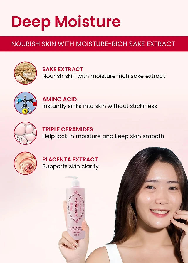 Kiku-Masamune Japanese Sake Milky Lotion Skin Care Emulsion 380ml