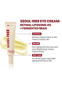 K-Secret Seoul 1988 Eye Cream: Retinal Liposome 4% + Fermented Bean 30ml