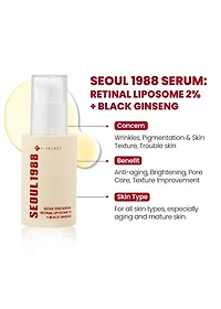 K-Secret Seoul 1988 Serum: Retinal Liposome 2% + Black Ginseng 30ml