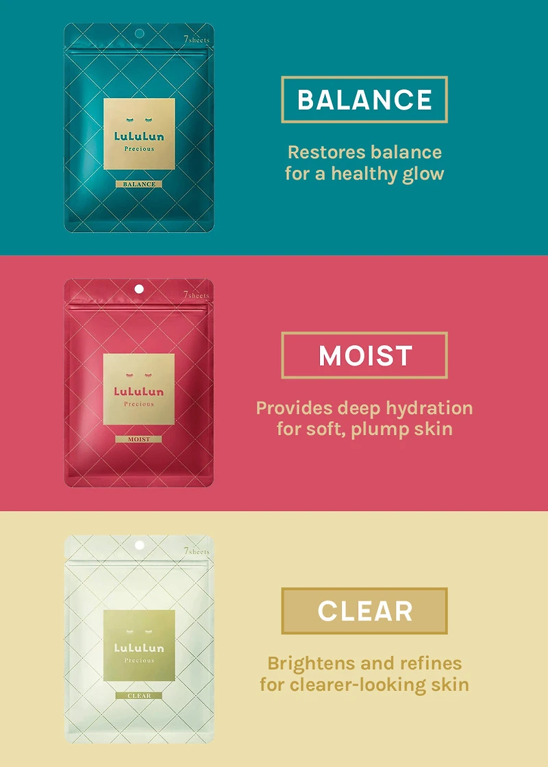 LuLuLun Precious Face Mask Balance (7 Masks)
