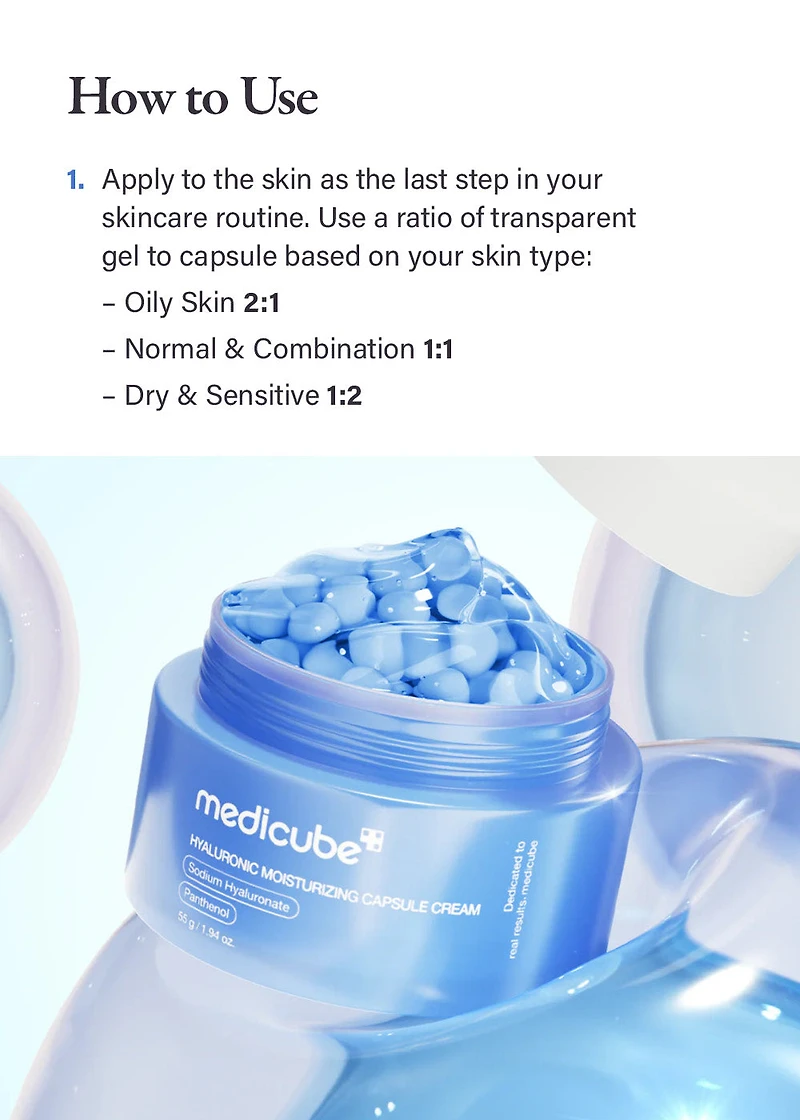 medicube Hyaluronic Moisturizing Capsule Cream 55g