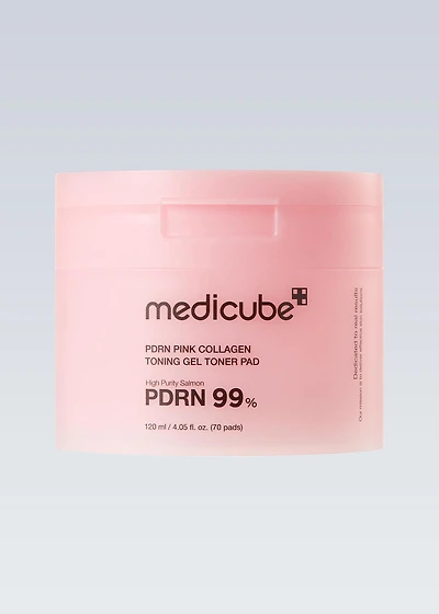 medicube PDRN Pink Collagen Toning Gel Toner Pad (70 Pads)