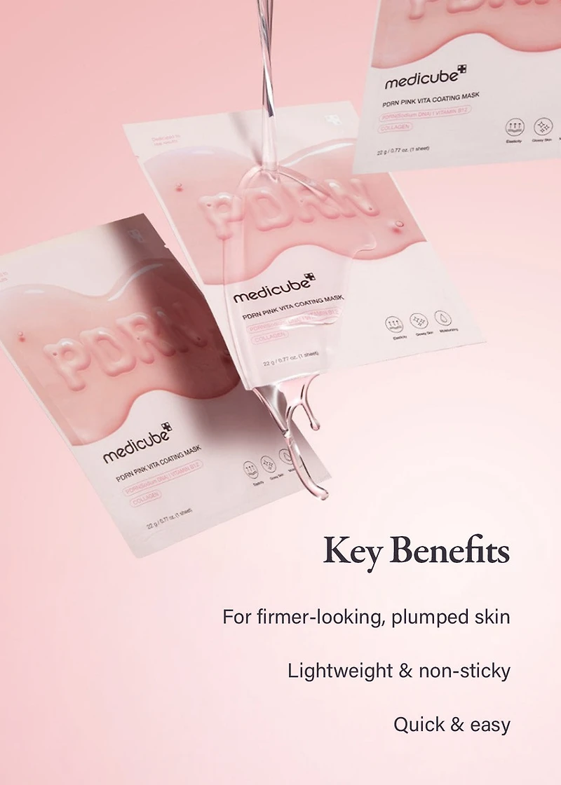 medicube PDRN Pink Vita Coating Mask (1 Sheet)