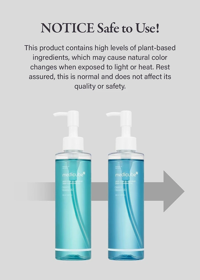 medicube Zero Pore Blackhead Deep Cleansing Oil 205ml