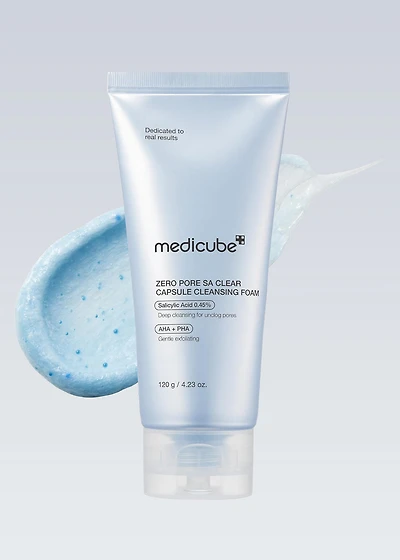 medicube Zero Pore Clear Capsule Cleansing Foam 120g