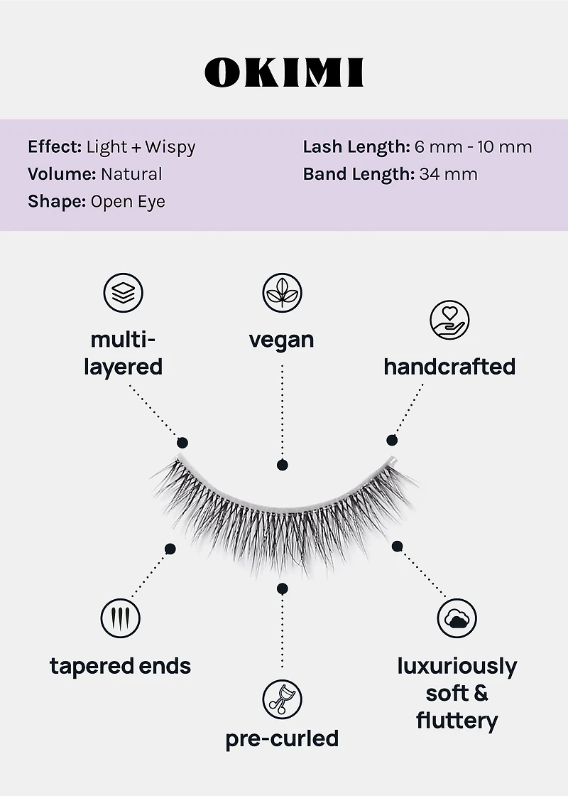 Magical Girl Light Eyelashes – Okimi