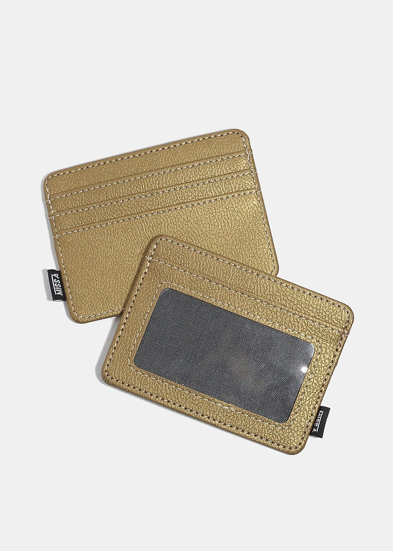 A+ Vegan Leather Slim Card Holder