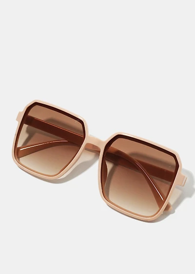 A+ Oversized Square Sunglasses