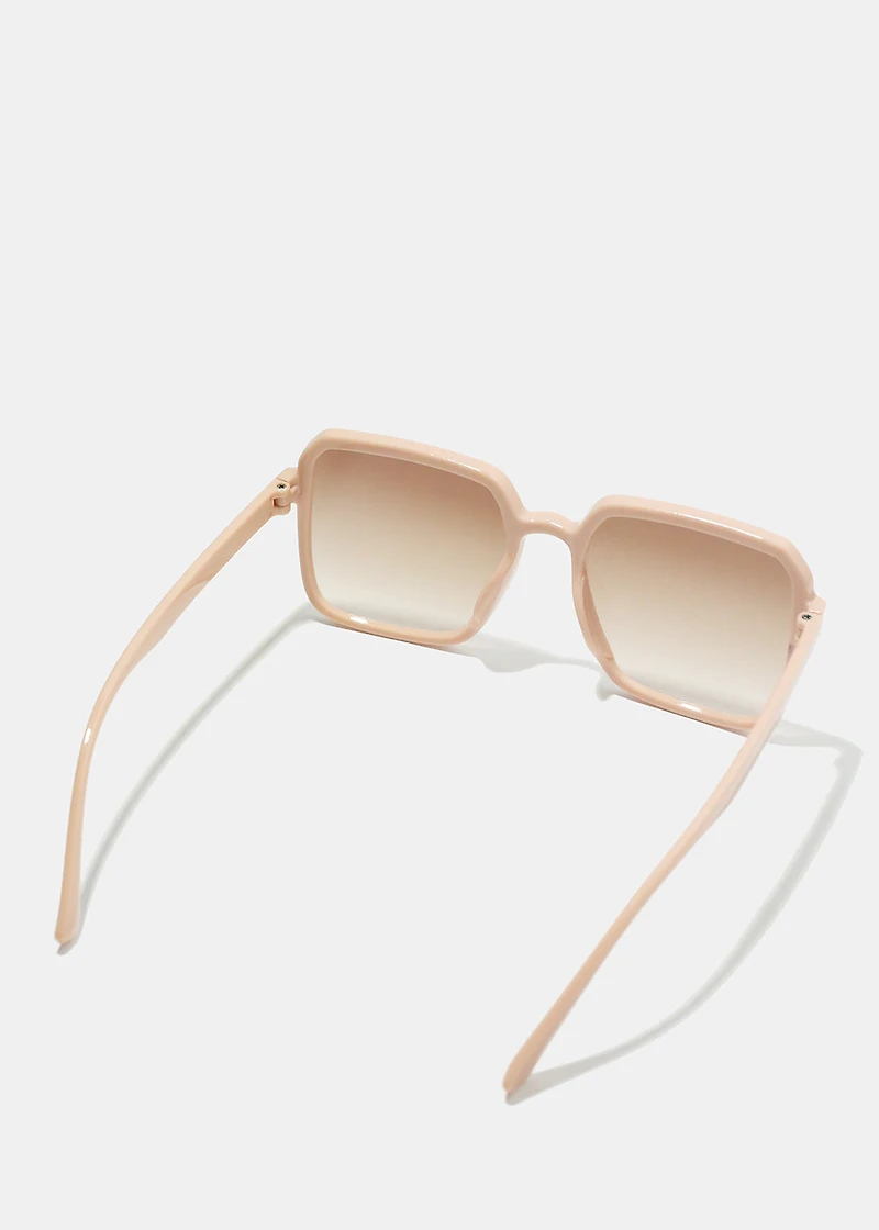 A+ Oversized Square Sunglasses